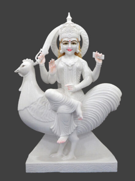 Bahuchara Mata Sculpture in Vietnam Marble