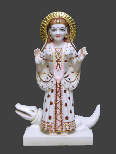 Handcrafted Marble Khoriyar Mata Statue