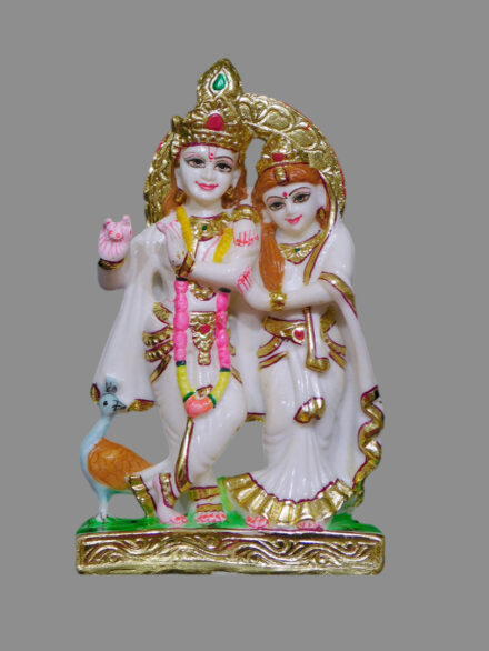 Radha Krishna Marble Dust Statue