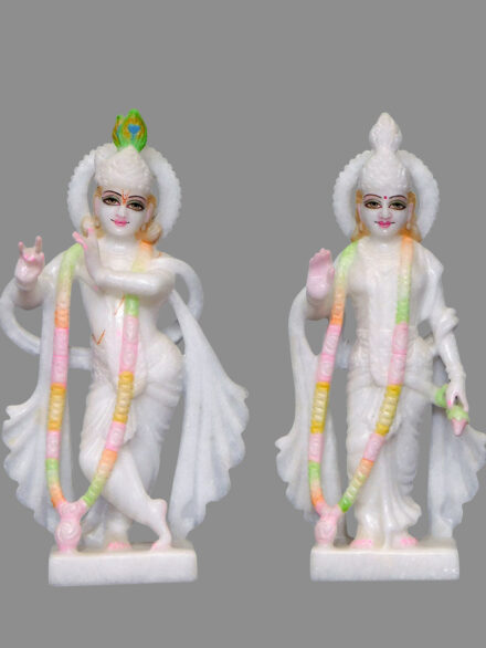 Radha Krishna Makrana Marble Idol