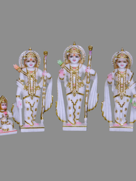 Handcrafted Ram Darbar Marble Idol