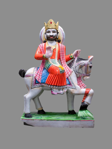 Ramdev Ji Marble Sculpture