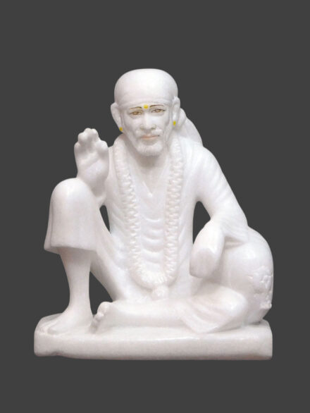 Handcrafted Sai Baba Marble Murti