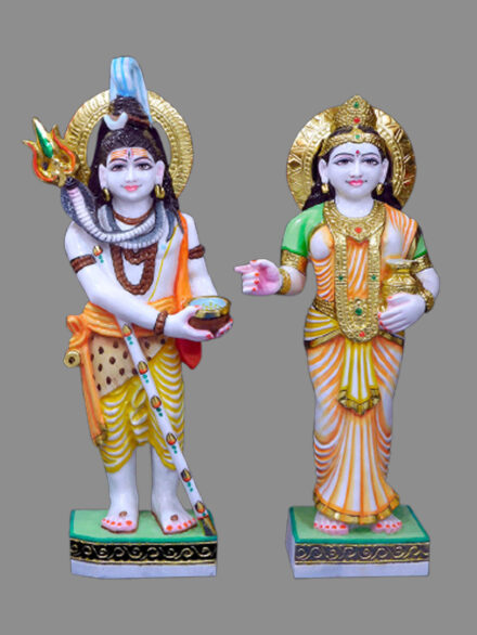 Makrana Marble Annapoorna Murti Shiv Parvati