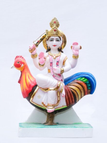 Vietnam Marble Murga Chhadi Mata on Chicken Idol Handpainted